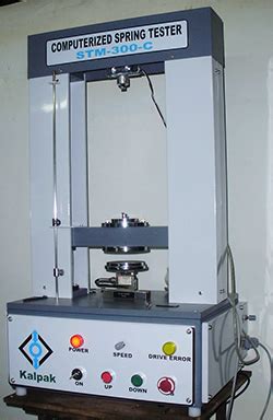 fabrication of spring testing machine|spring tester for small springs.